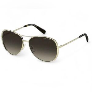Marc Jacobs Rounded Pilot Sunglasses Marc 686/S RHL9O Gold/Black 59mm